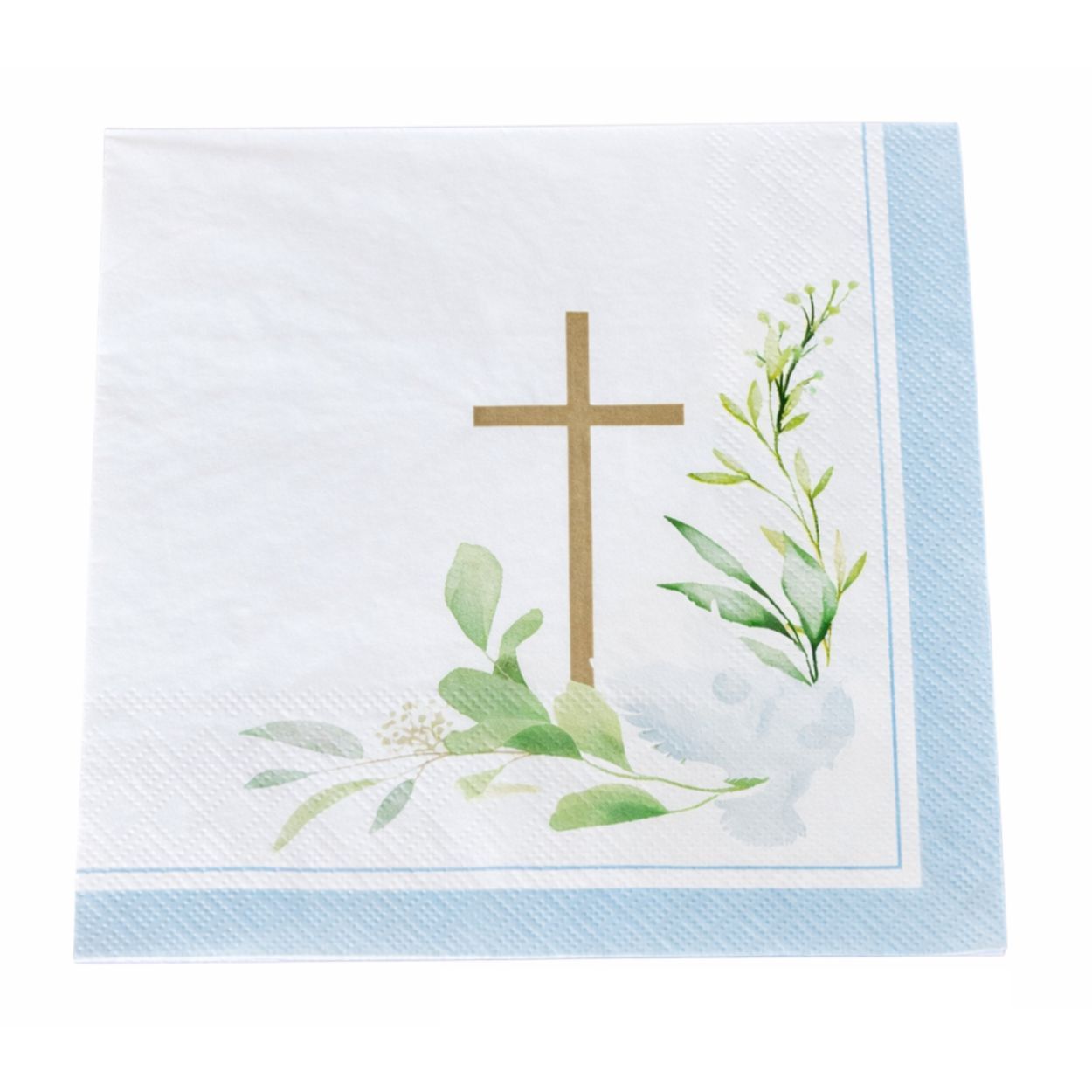 Communion Napkin Blue 33X33cm 20pcs
