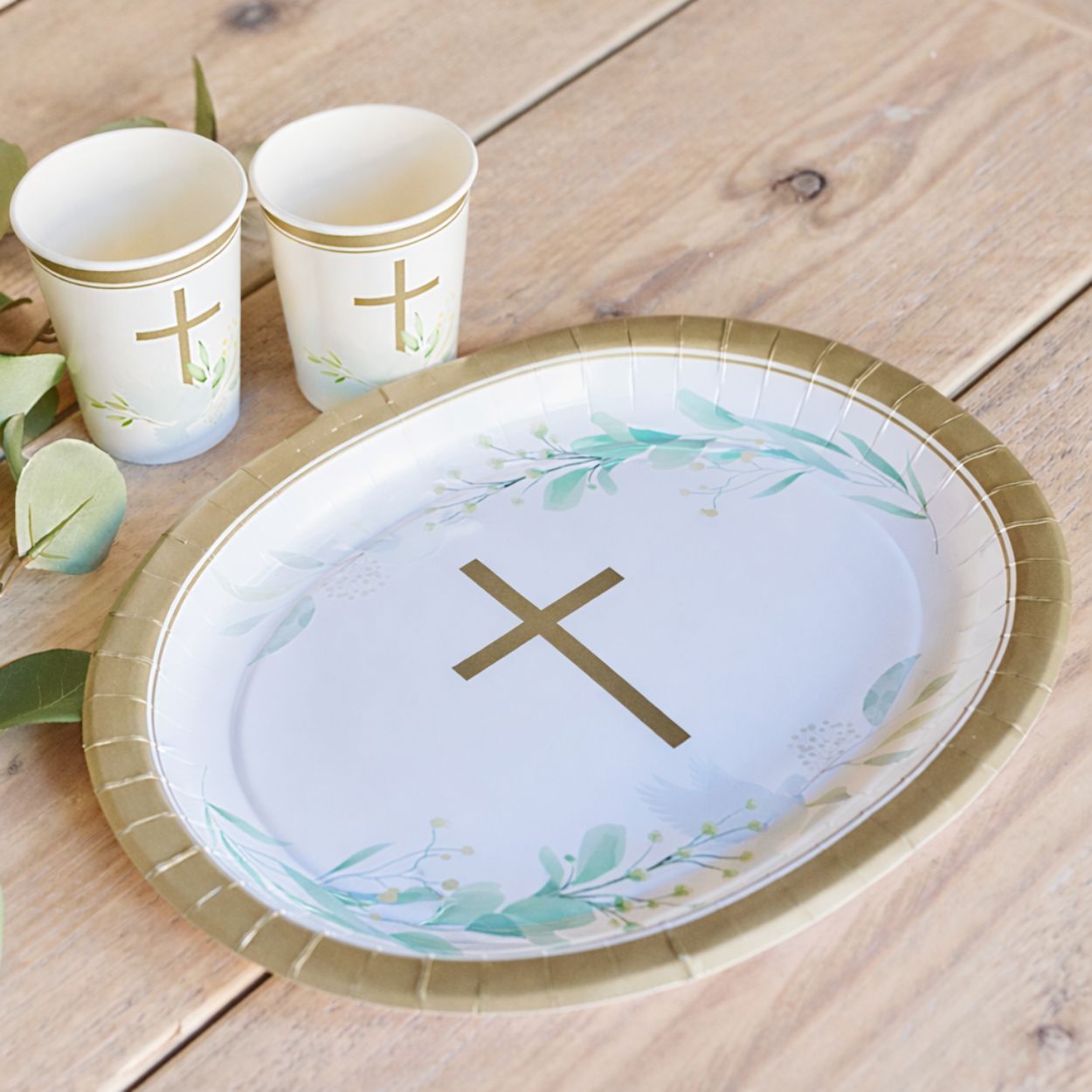 Communion Platter Gold 31cm 5pcs