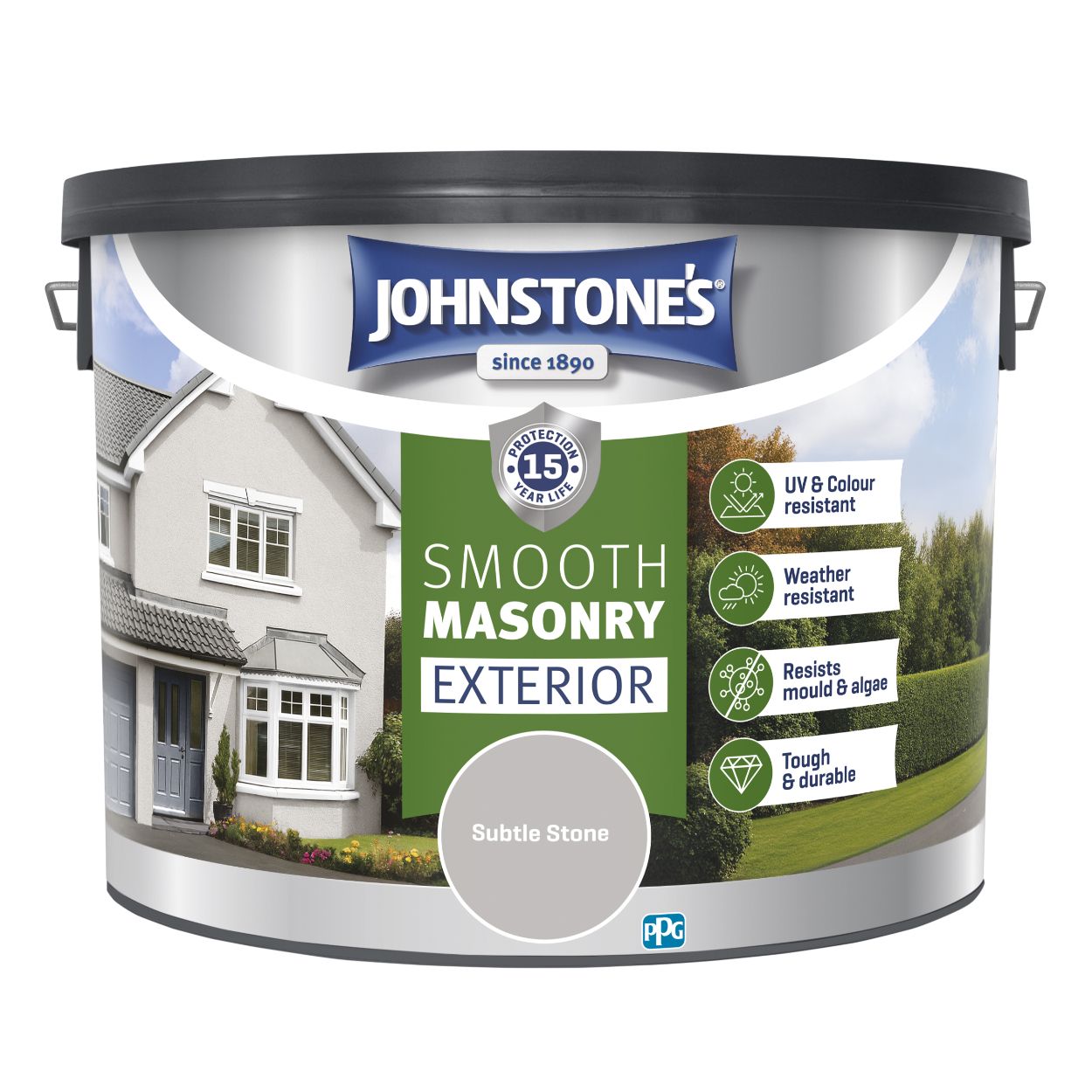 Johnstone's Smooth Masonry Subtle Stone 10L