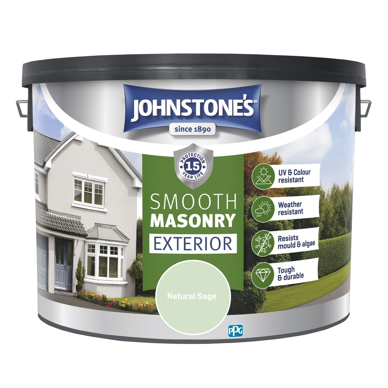 Johnstone's Smooth Masonry Natural Stone 10L