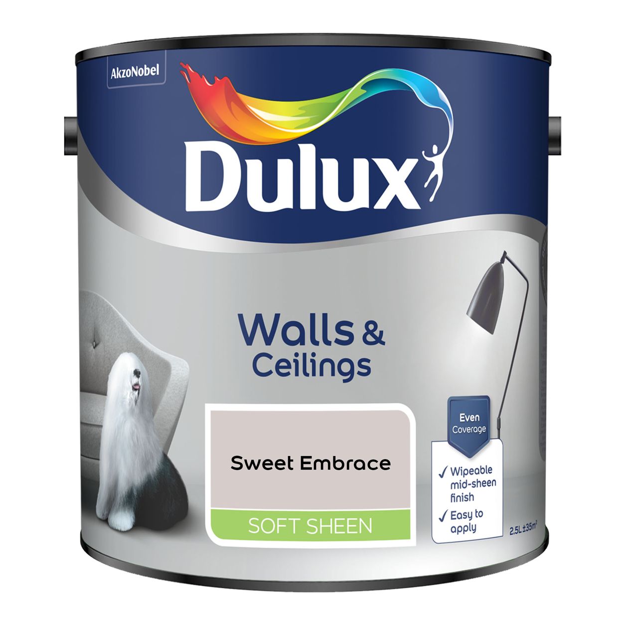 Dulux Walls & Ceilings Soft Sheen Sweet Embrace 2.5L