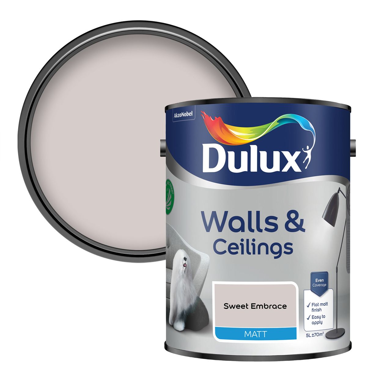 Dulux Walls & Ceilings Matt Sweet Embrace 5L