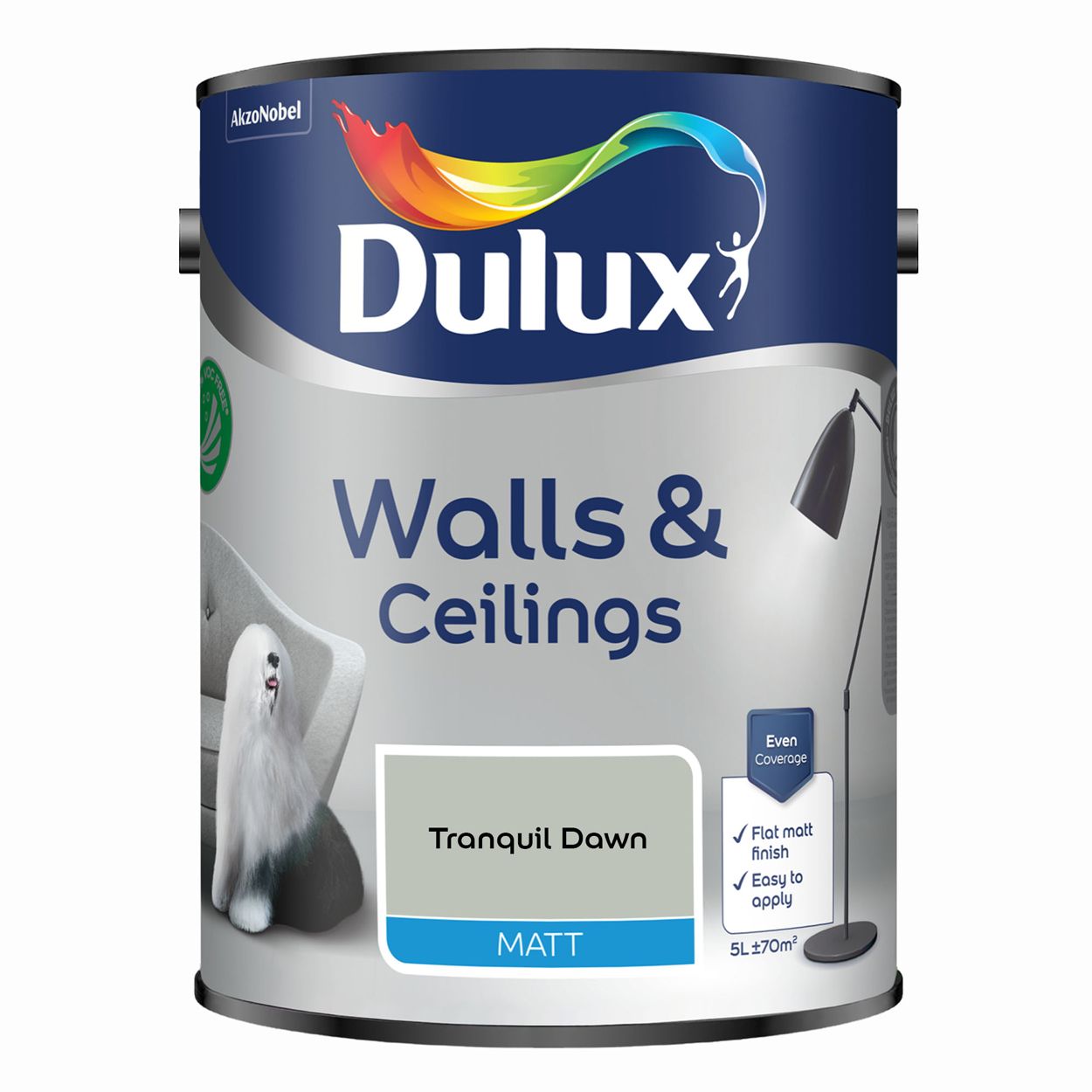 Dulux Walls & Ceilings Matt Tranquil Dawn 5L