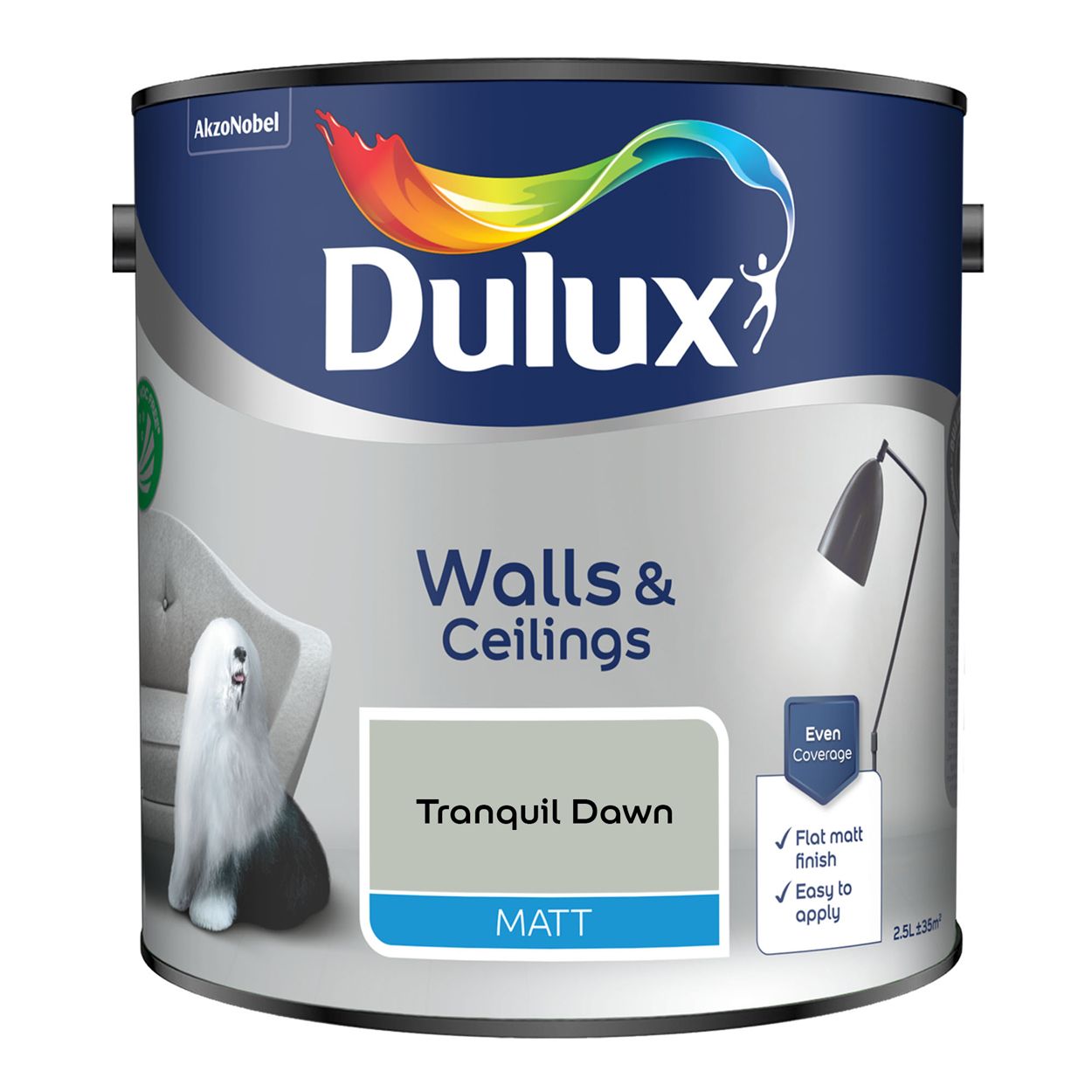 Dulux Walls & Ceilings Matt Tranquil Dawn 2.5L