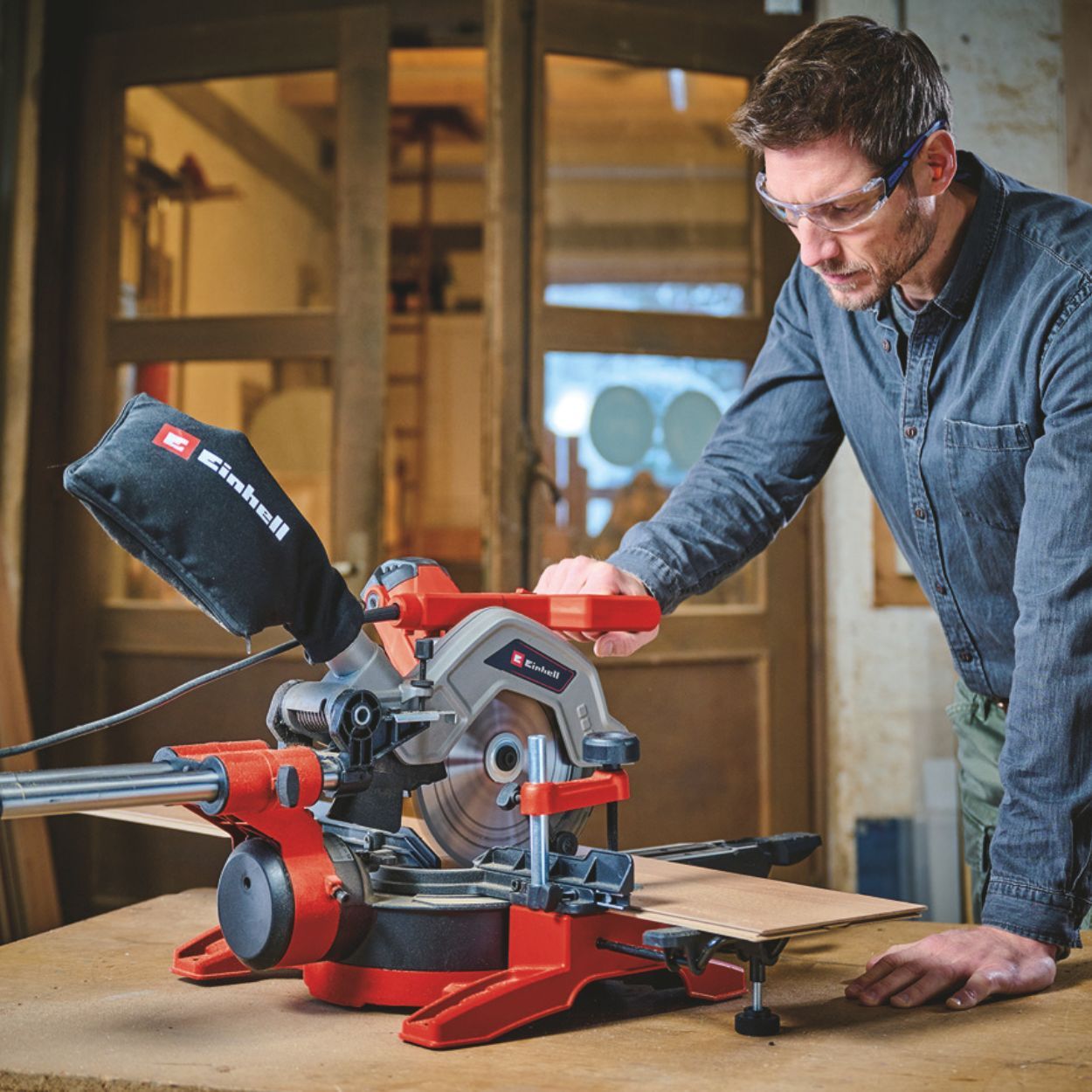 Einhell Dual Sliding Mitre Saw Corded 230v