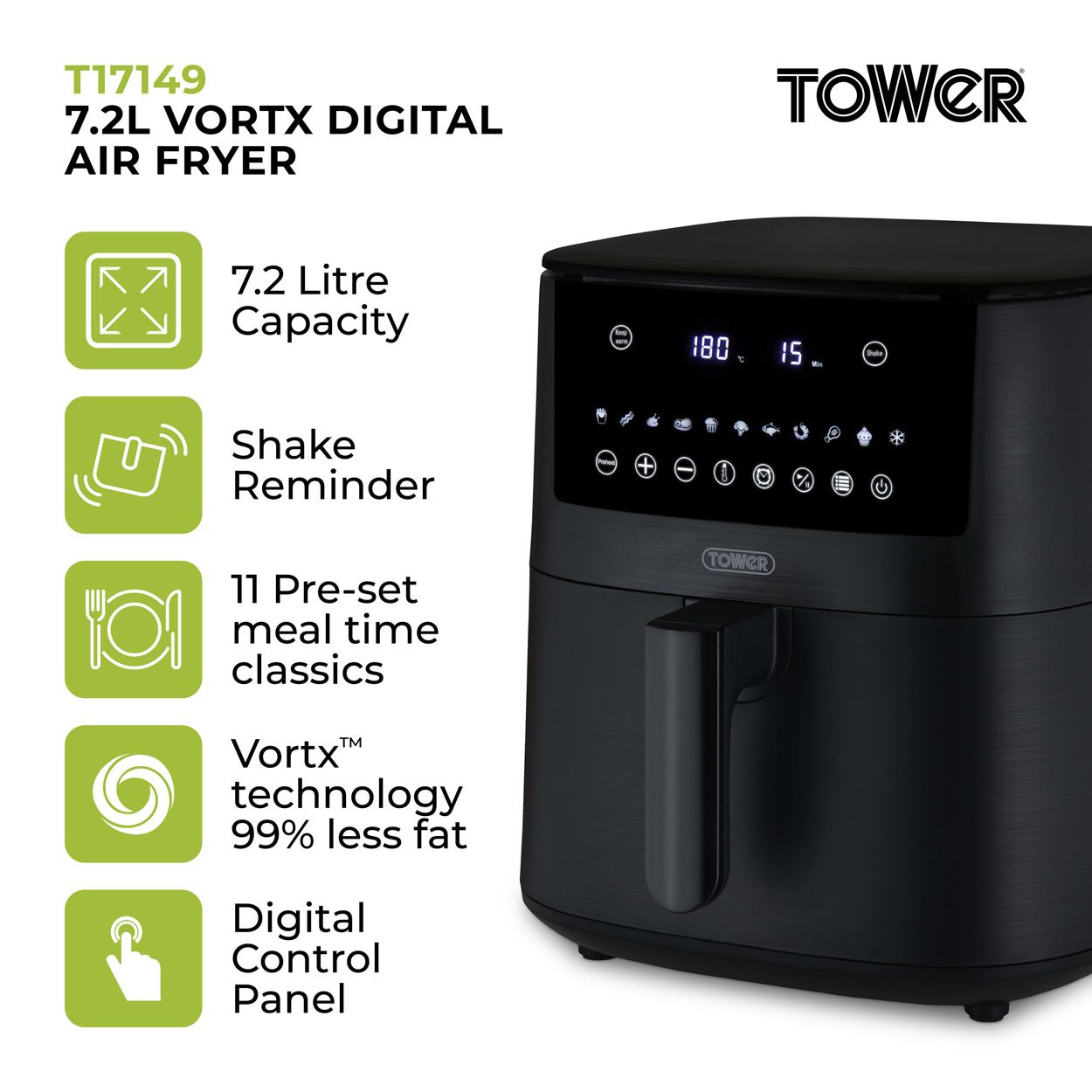Vortx 7.2L Digital Air Fryer