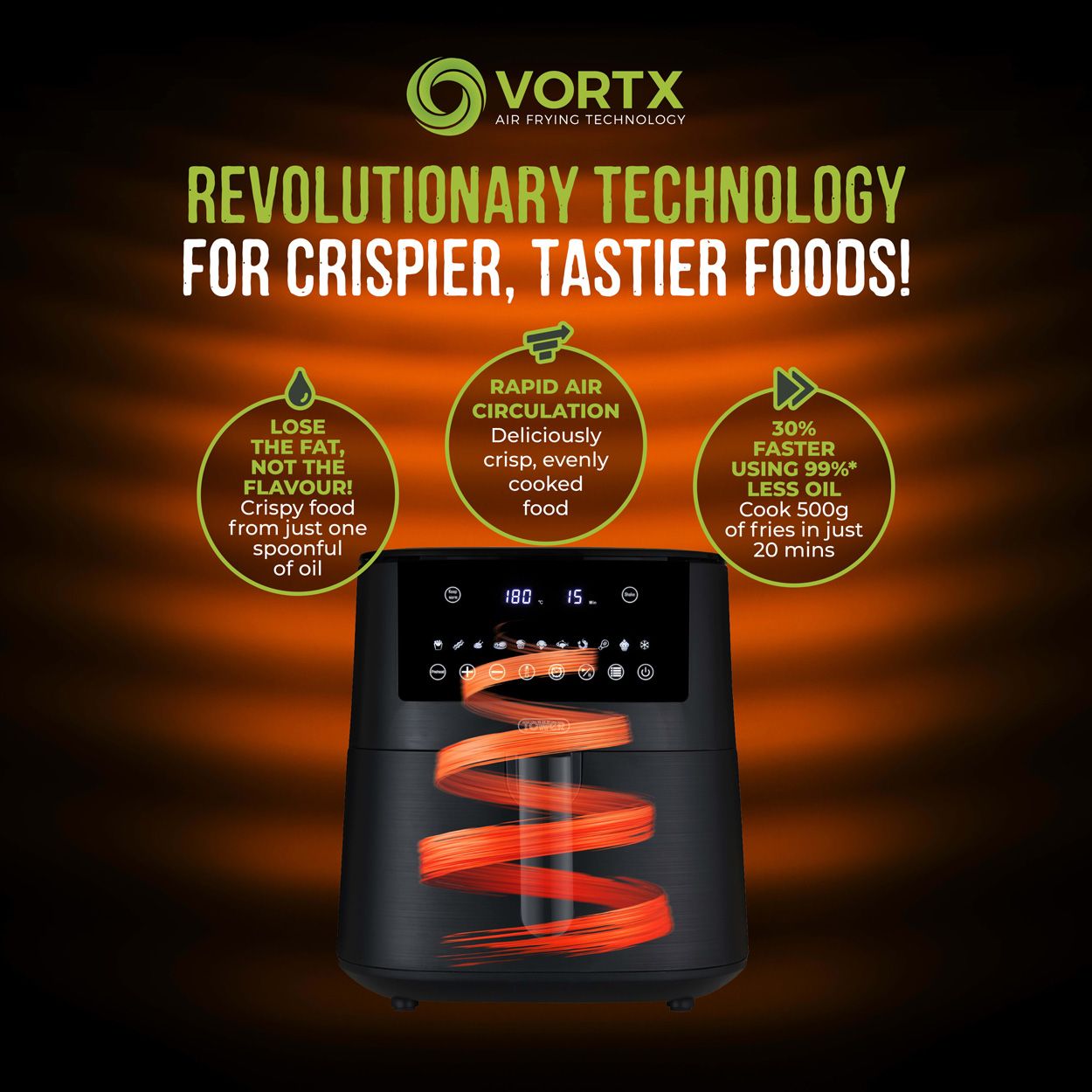 Vortx 7.2L Digital Air Fryer