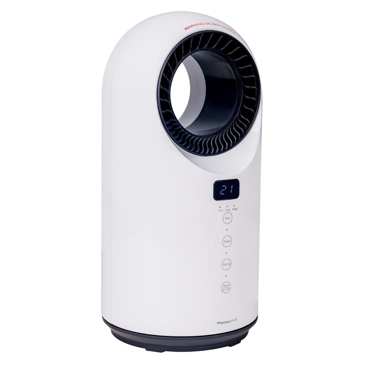 Masterplug Breeze SmartEnergy Bladeless Heater & Fan, 1500W, White