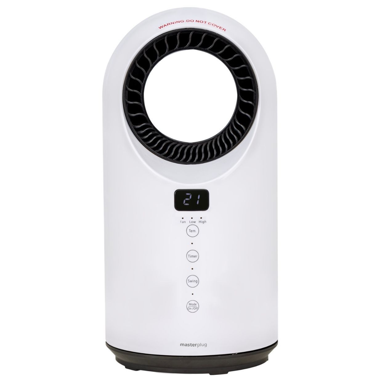 Masterplug Breeze SmartEnergy Bladeless Heater & Fan, 1500W, White