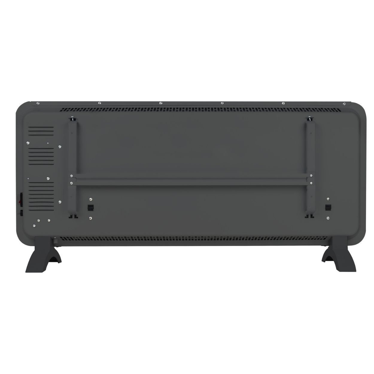 Masterplug Auraline Smart Energy Glass Panel Heater, 2000W, Slate Grey