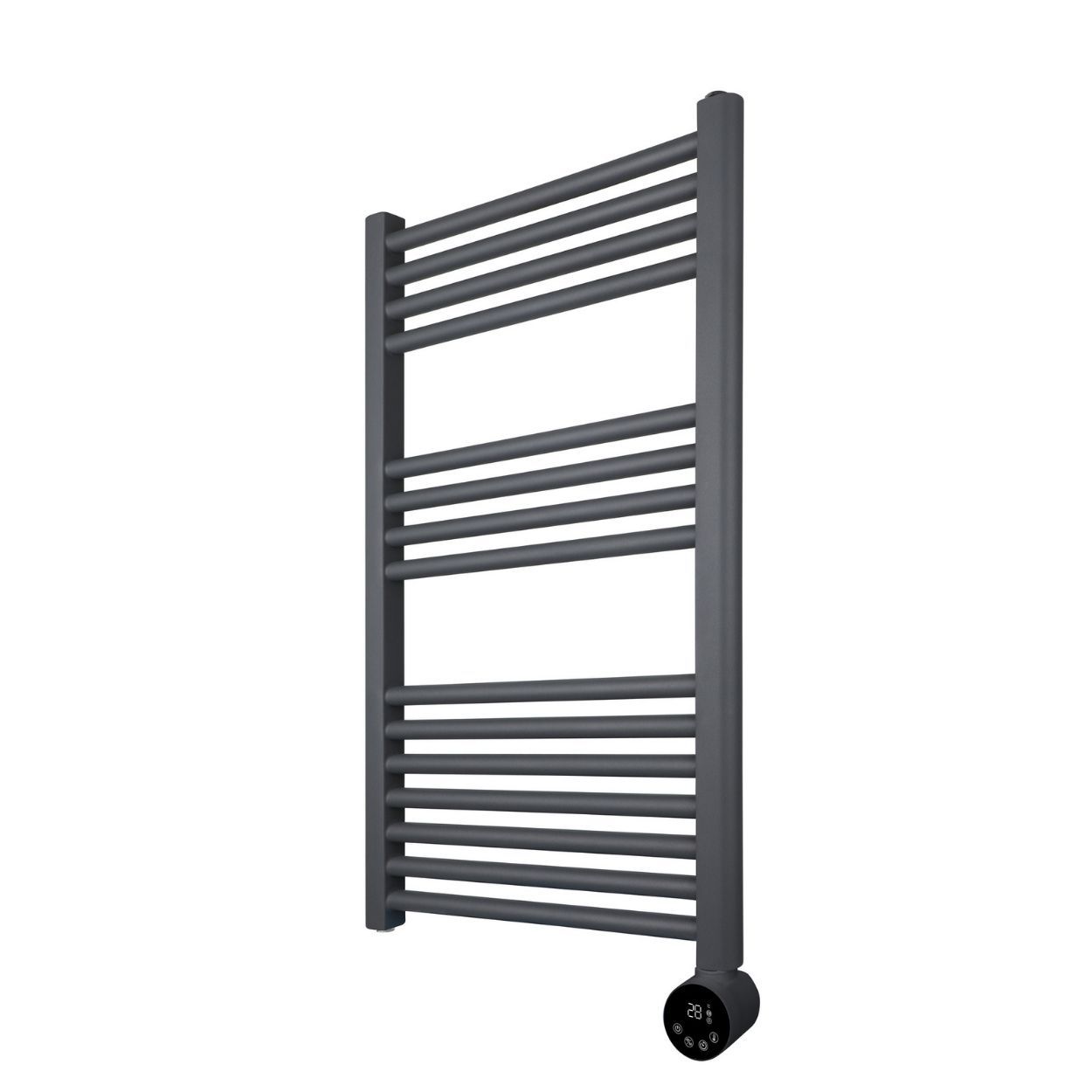 Masterplug SmartEnergy Heated Towel Rail Radiator, Wi-Fi, 500W, Grey