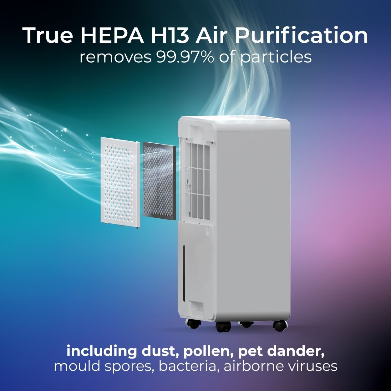 Masterplug SmartEnergy 3 in 1 12L Dehumidifier, Air Purifier & Ioniser