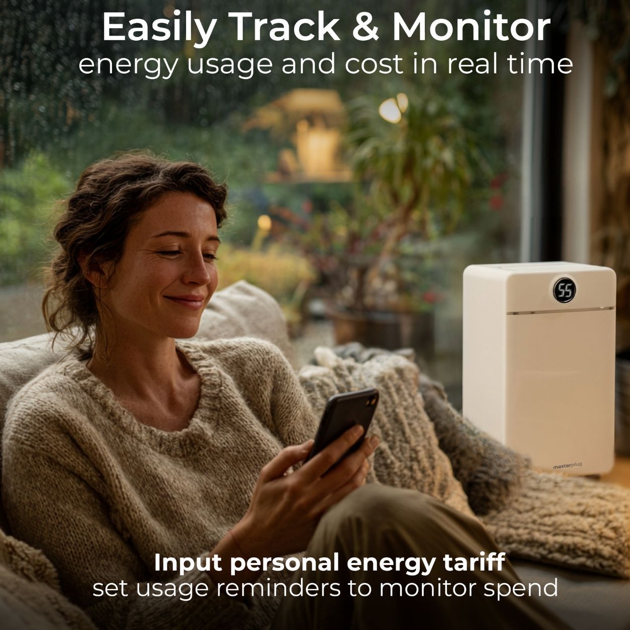 Masterplug SmartEnergy 3 in 1 12L Dehumidifier, Air Purifier & Ioniser