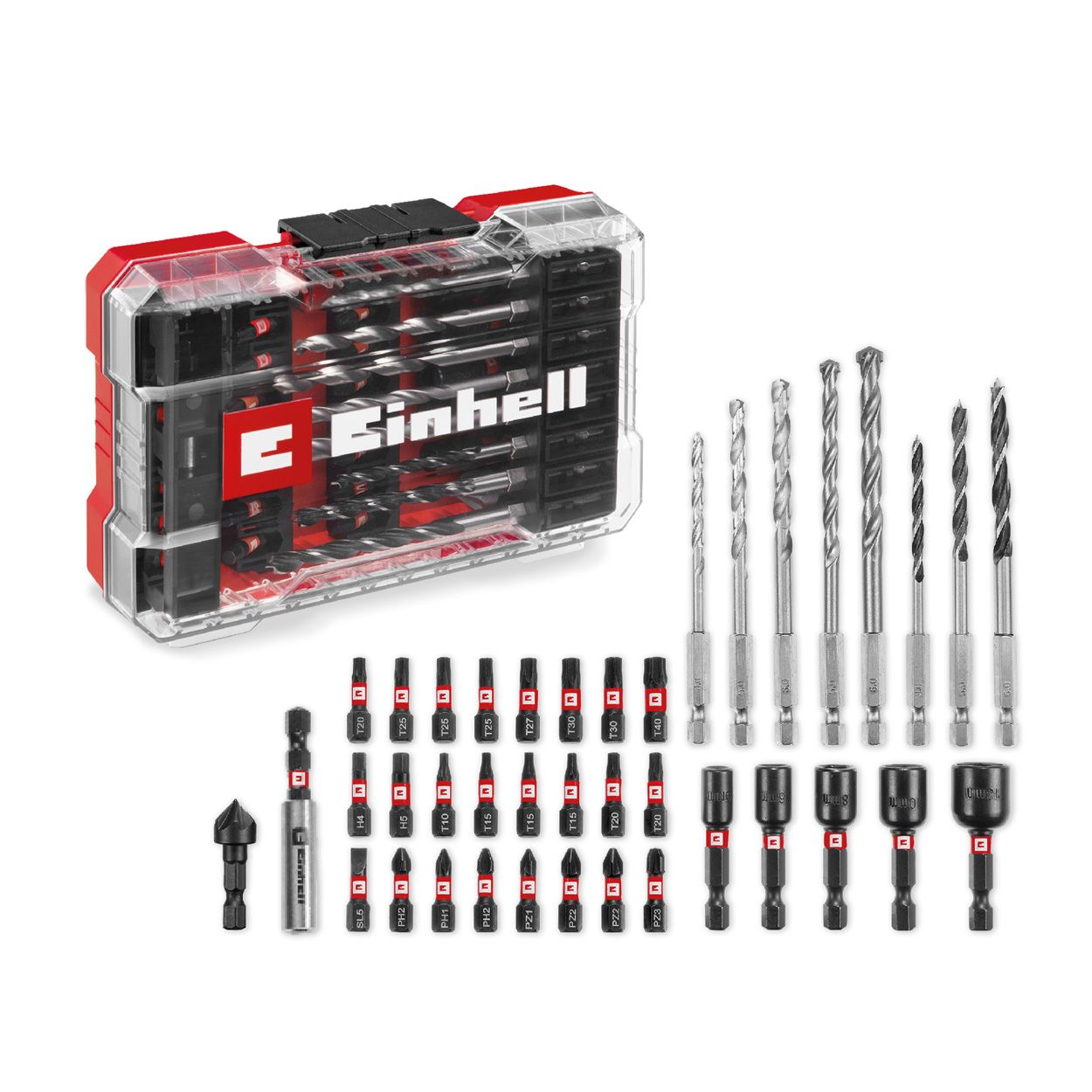 Einhell 39 Piece M-Case Drill Bits Set