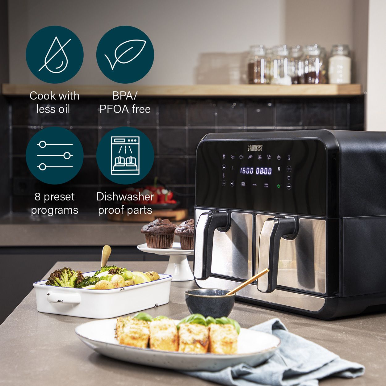 Double Basket Airfryer