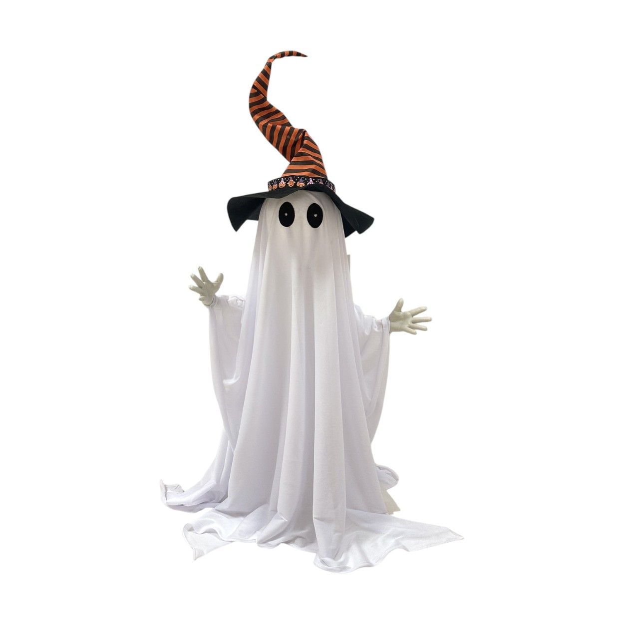 Standing Ghost With Animated Hat 80cm