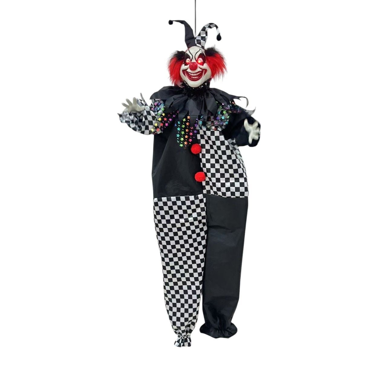 Hanging Animated Clown With Sound 130cm