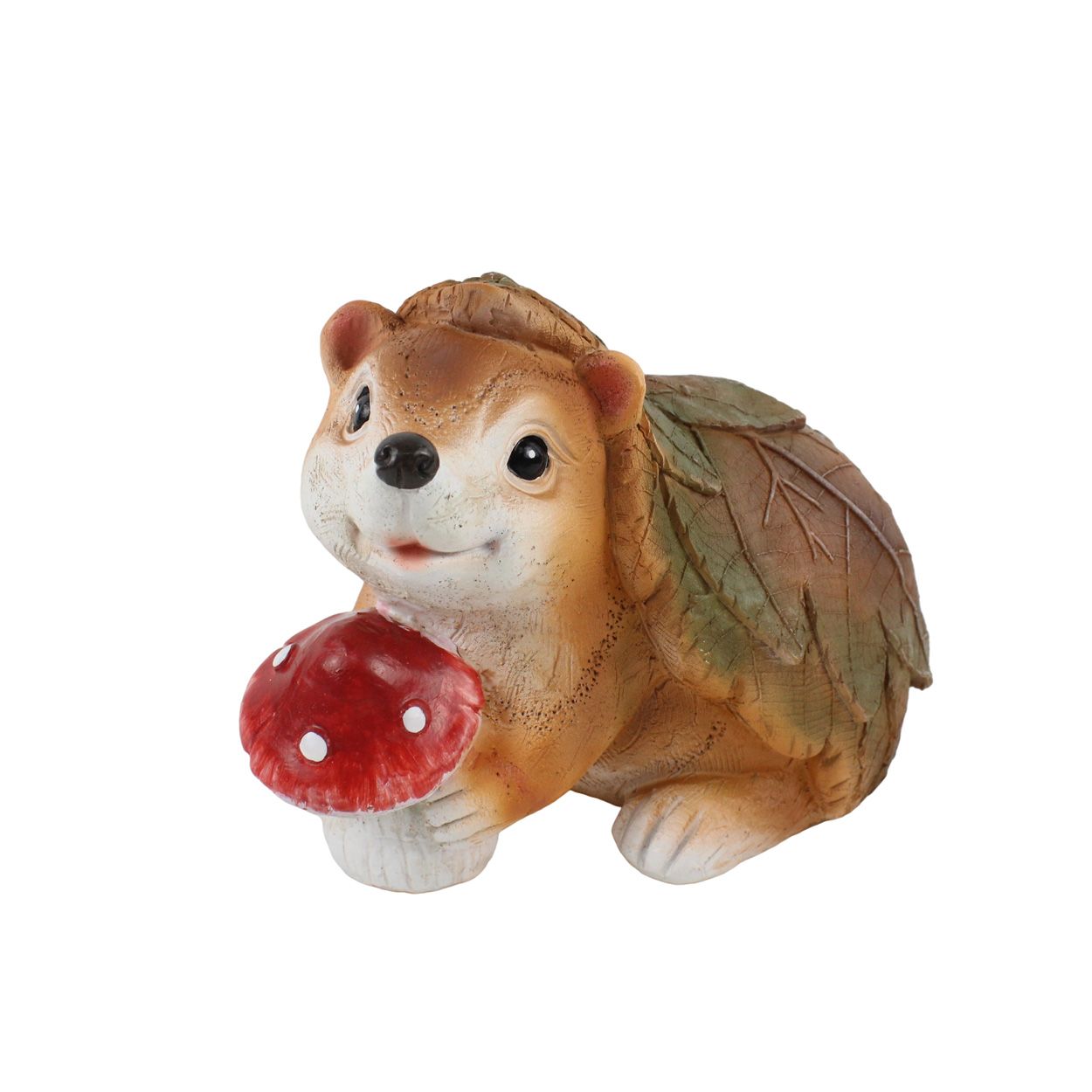 Hedgehog With Mushroom 19 x 14cm