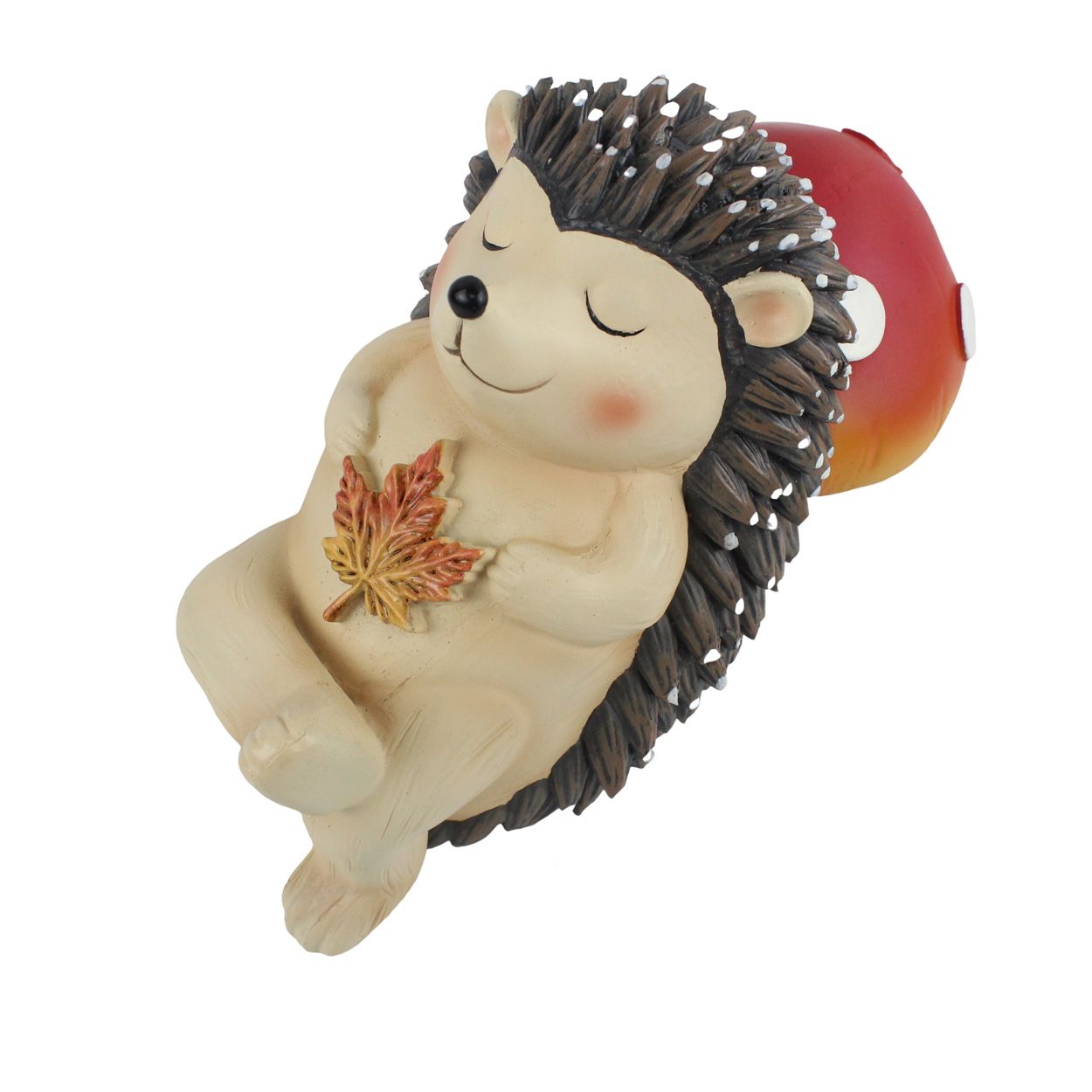 Hedgehog Lying On Mushroom 26 x 18cm