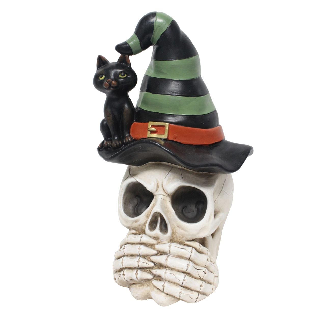 Skull With Witch Hat 22 x 36cm