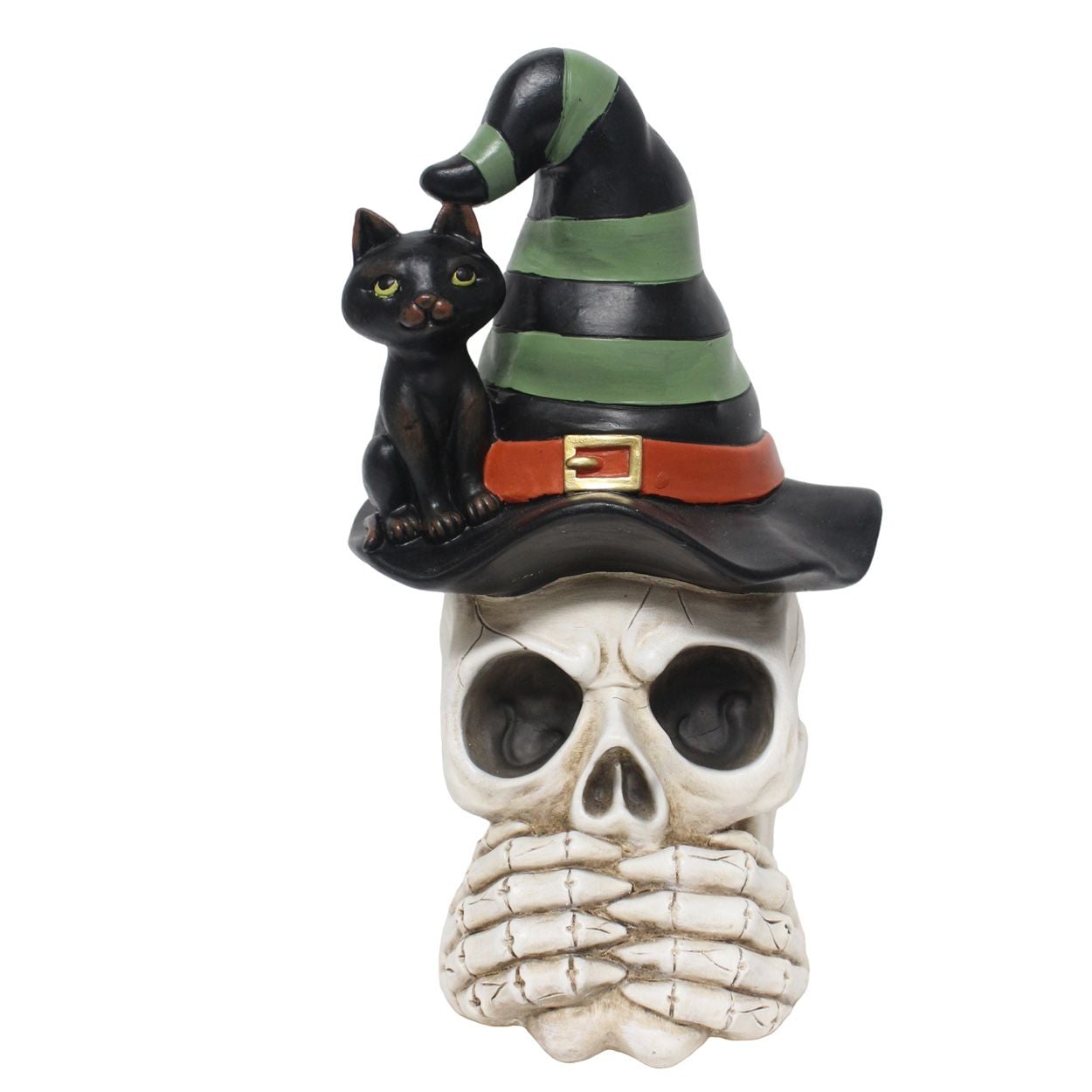 Skull With Witch Hat 22 x 36cm