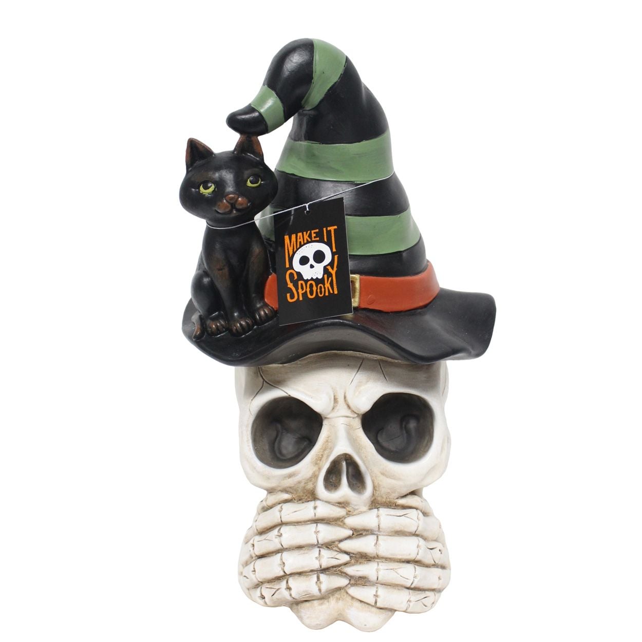 Skull With Witch Hat 22 x 36cm