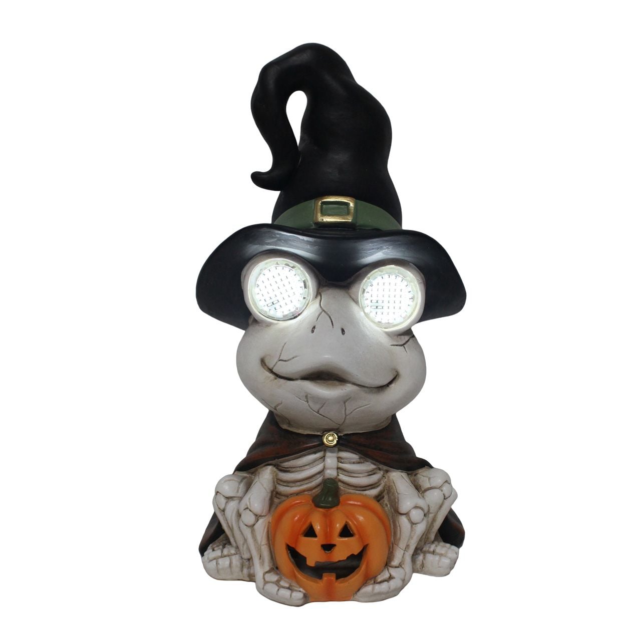 Skeleton Frog LED Eyes 18 x 34cm