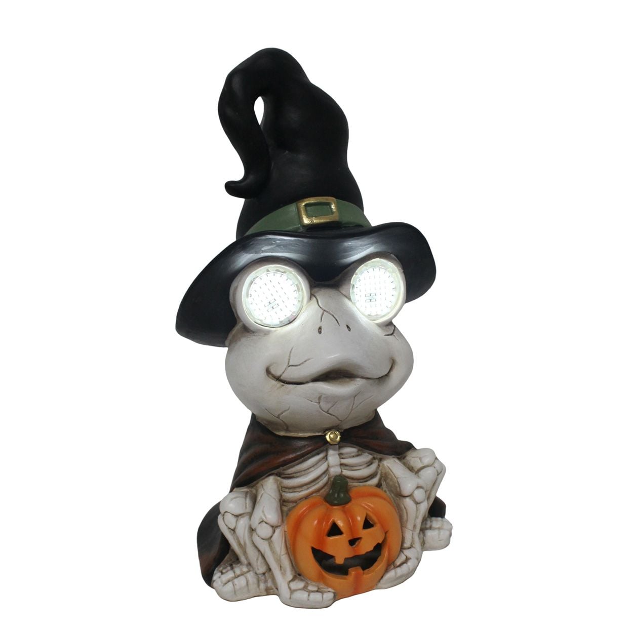 Skeleton Frog LED Eyes 18 x 34cm