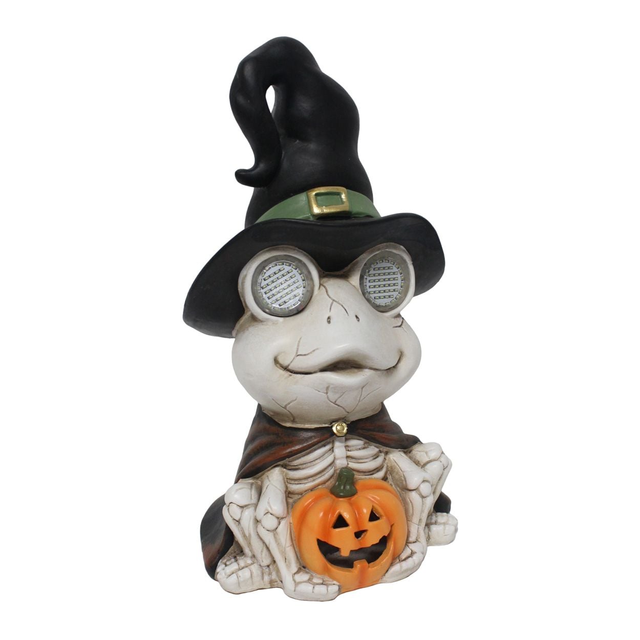 Skeleton Frog LED Eyes 18 x 34cm