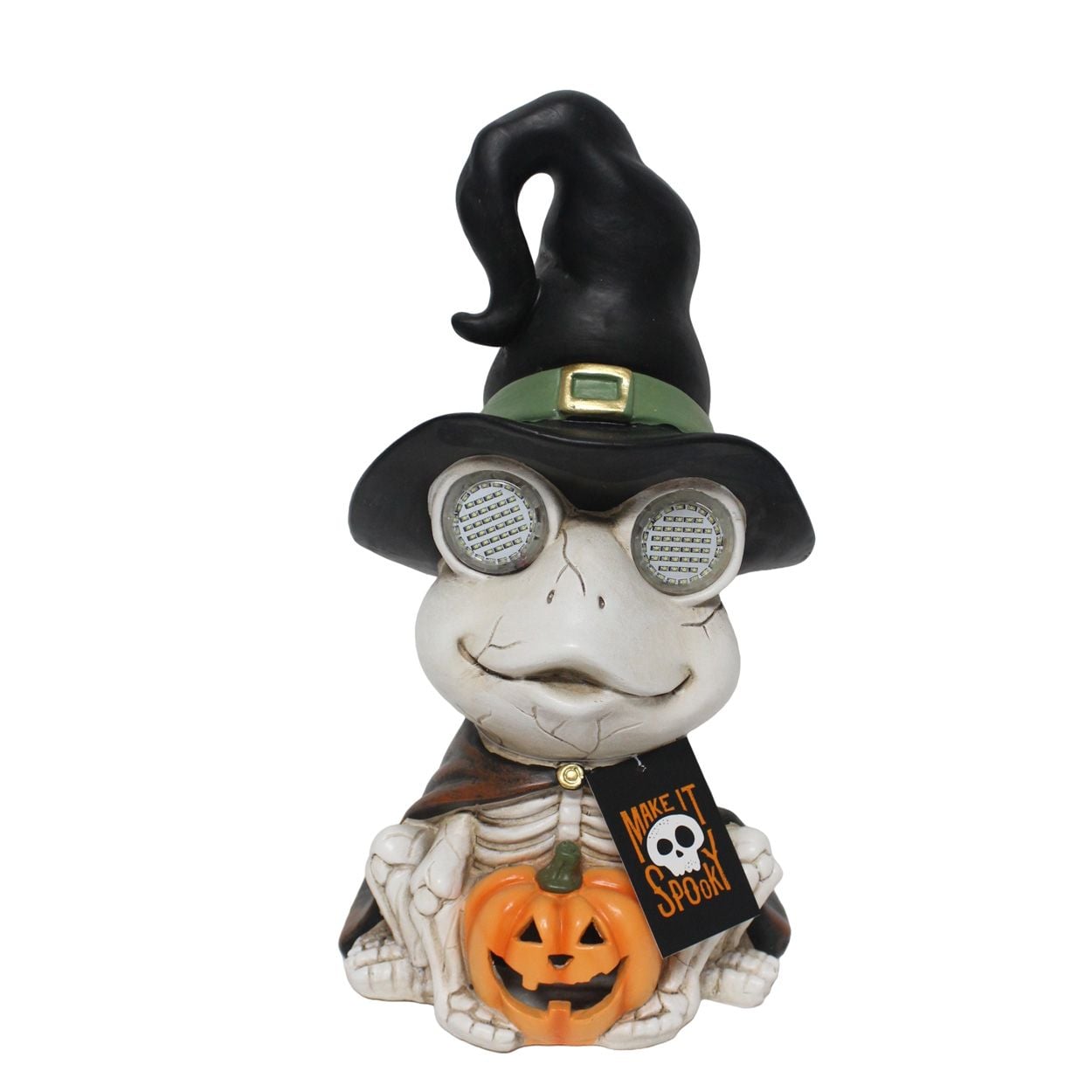 Skeleton Frog LED Eyes 18 x 34cm