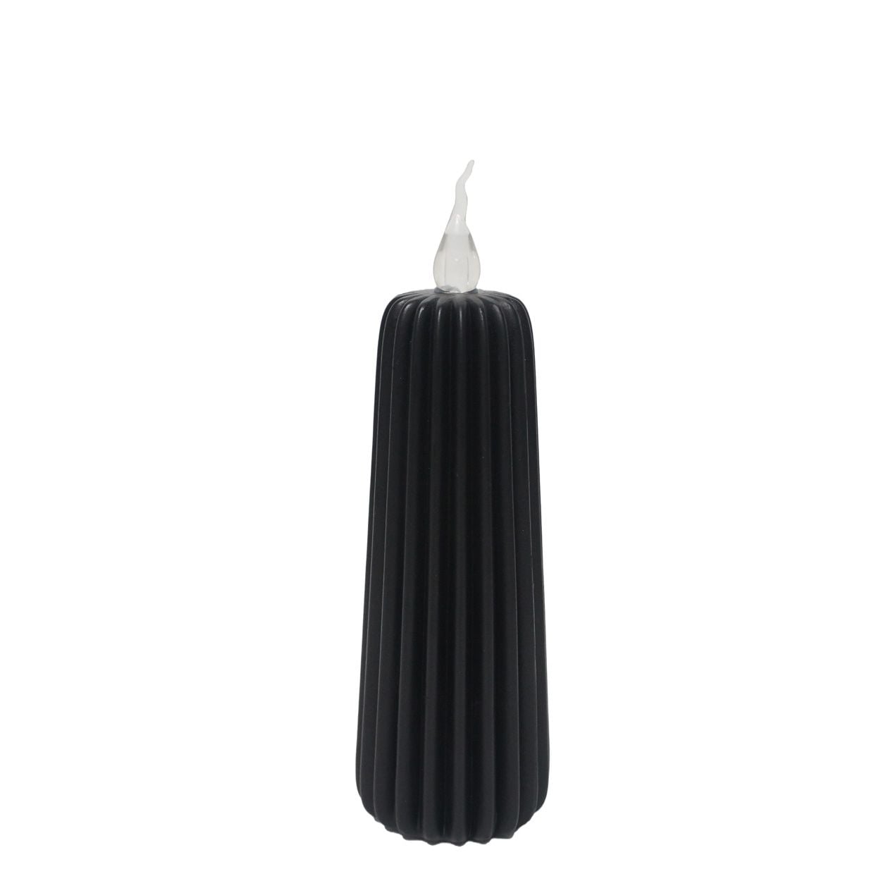 LED Candle Deco Black 7 x 24cm