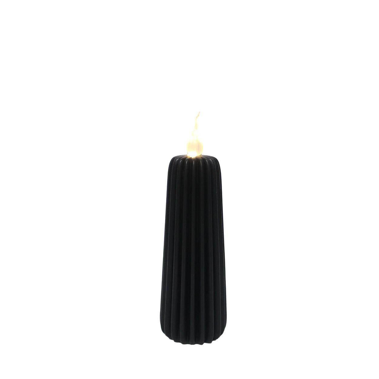 LED Candle Deco Black 7 x 24cm