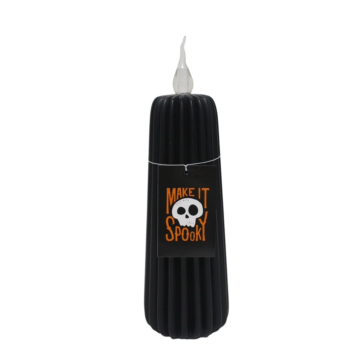 LED Candle Deco Black 7 x 24cm