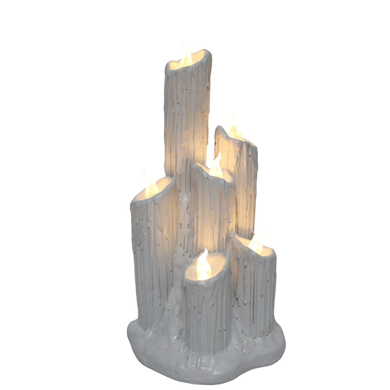 LED Candles Deco White 16 x 30cm