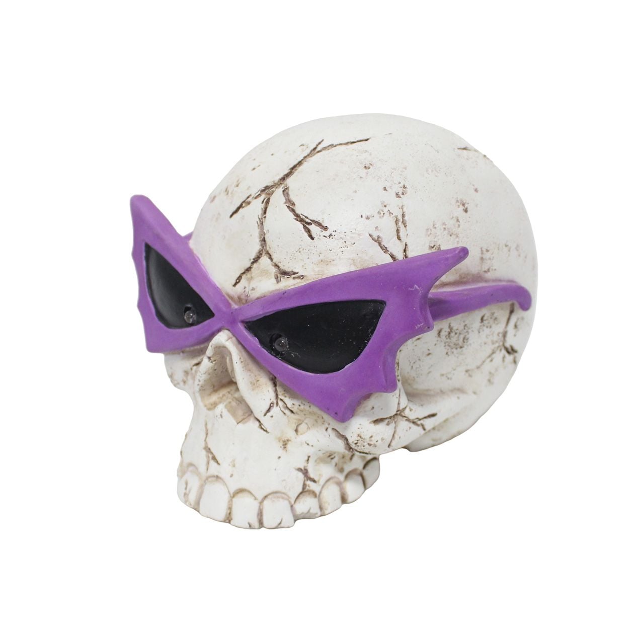 LED Skull Wearing Glasses 14cm
