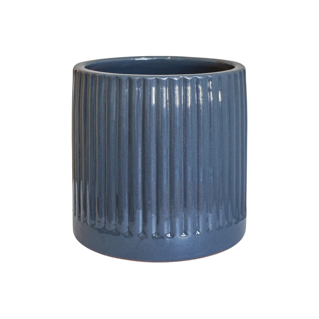  Snowshill Glazed Slate Grey Planter H27cm D31cm