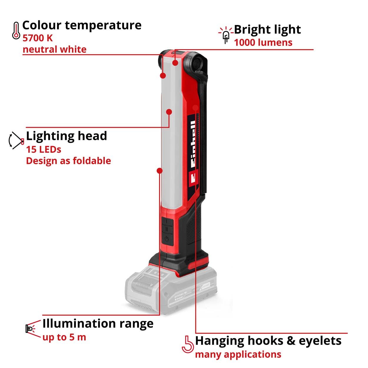 EINHELL CORDLESS LIGHT LED