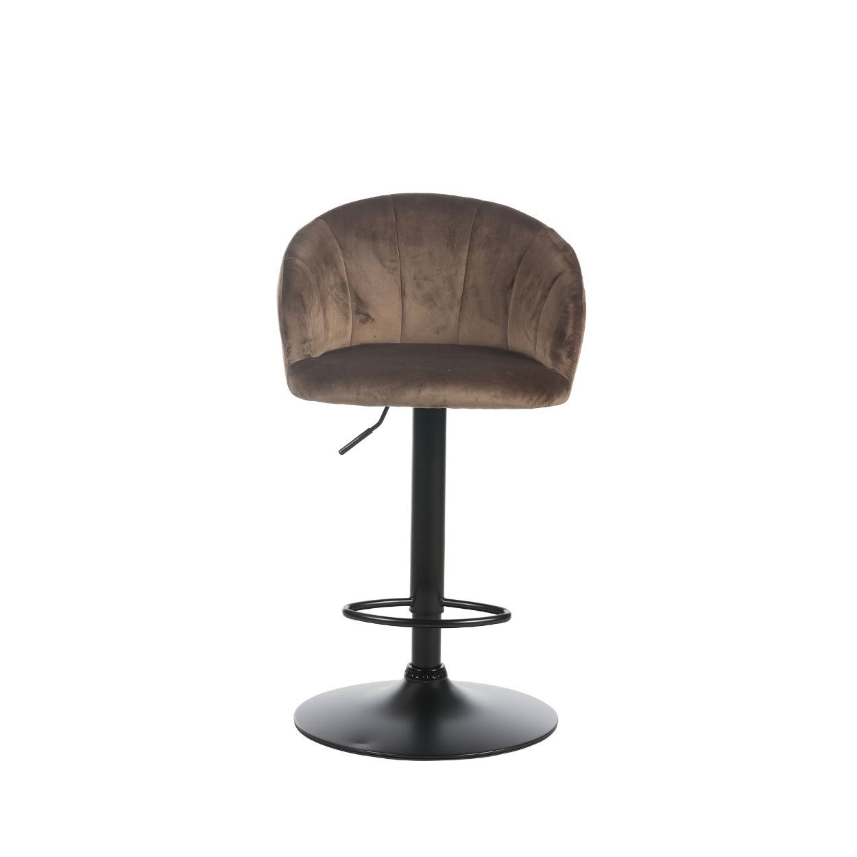 Hawthorne Brown Velvet Barstool