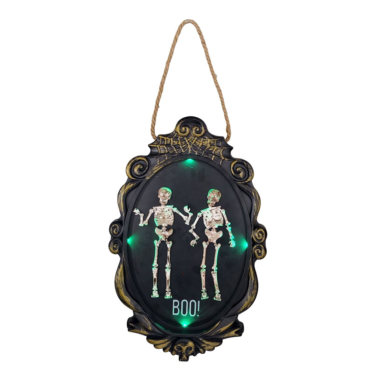 Animated Mirror Ghost 44cm Green
