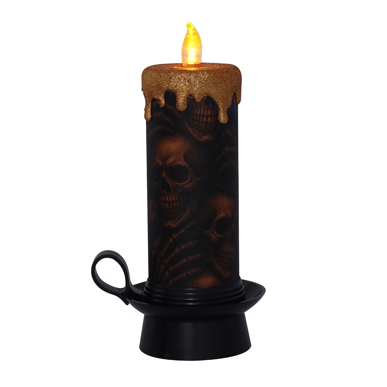 Halloween Tealight 15cm Yellow