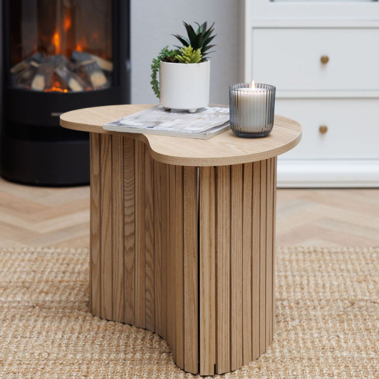 Panel Side Table