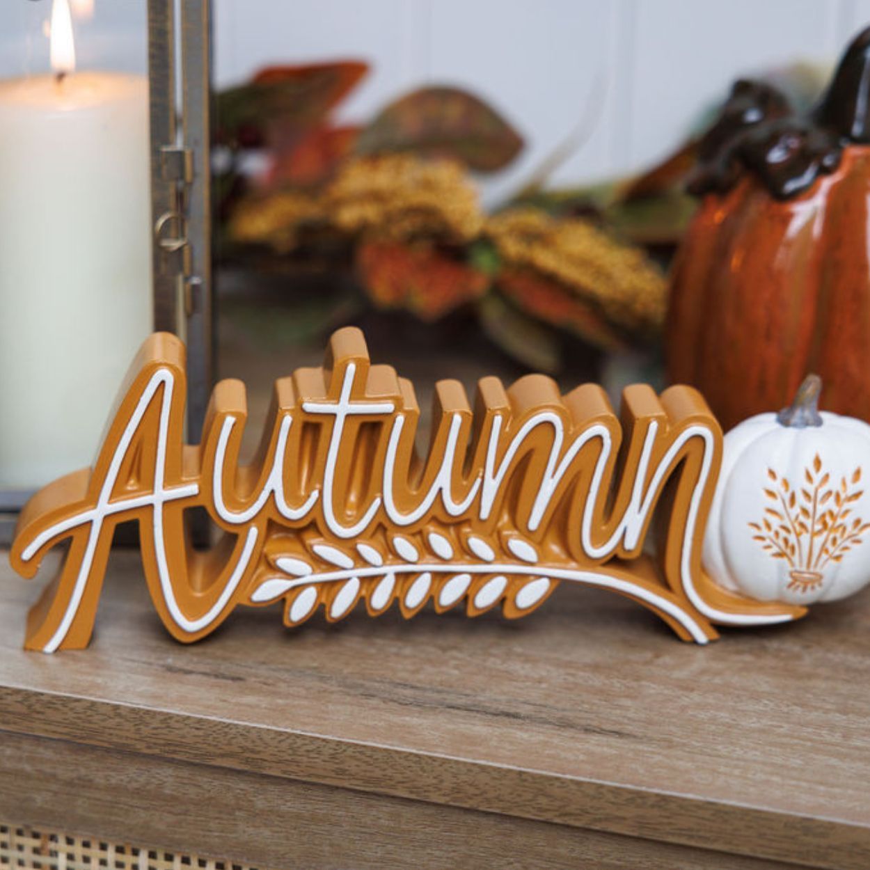 Autumn Word Runner 28cm Yellow