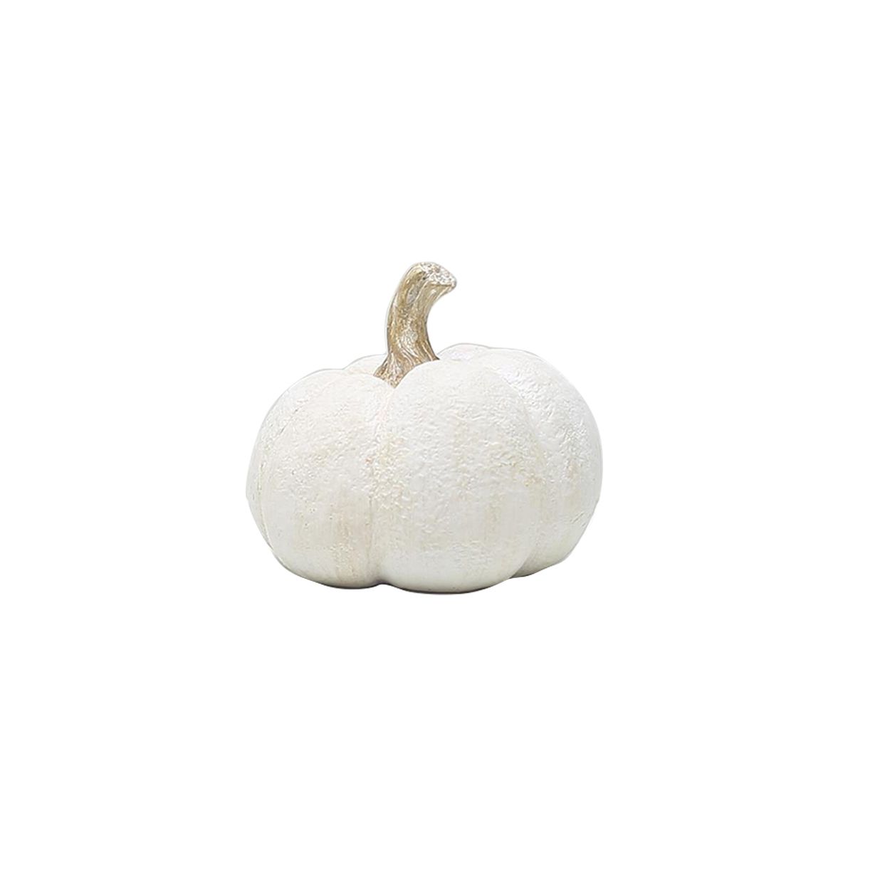 Autumn Pumpkin 12cm White