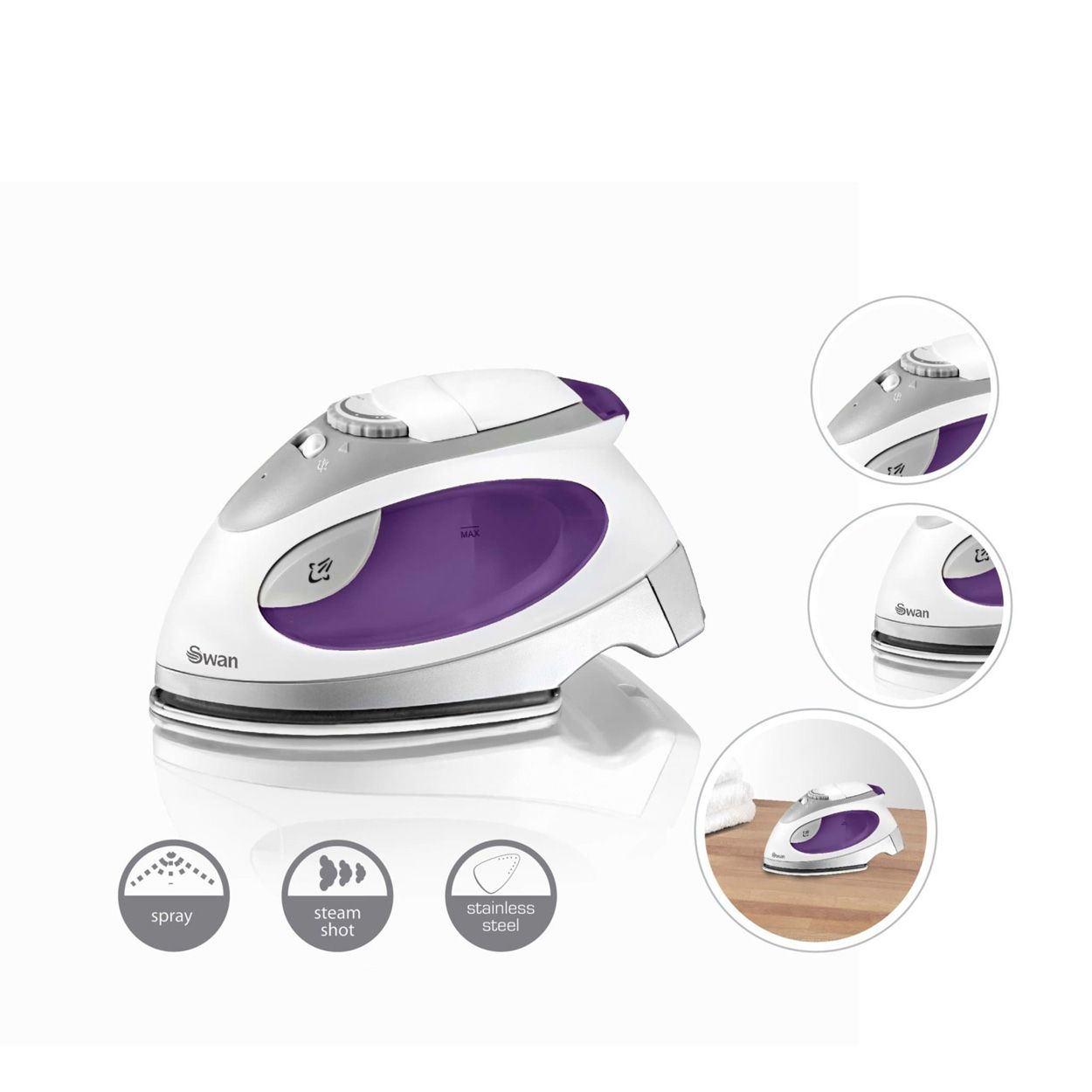 Travel Iron with pouch