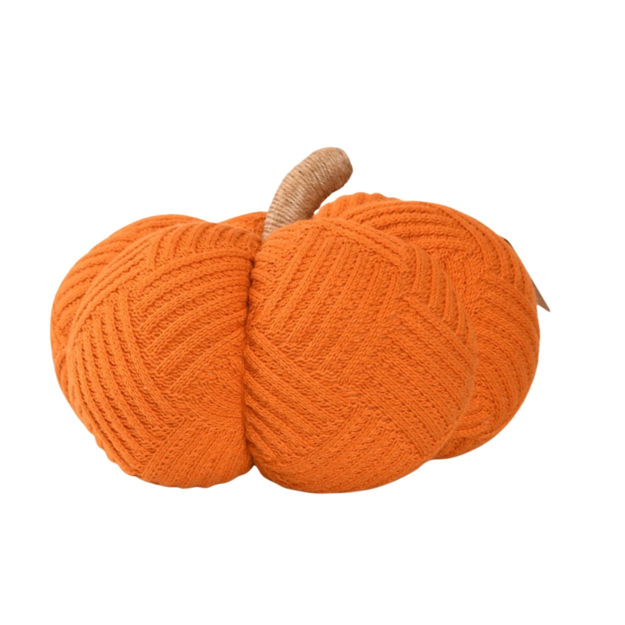 Fabric Pumpkin 30x18cm Orange
