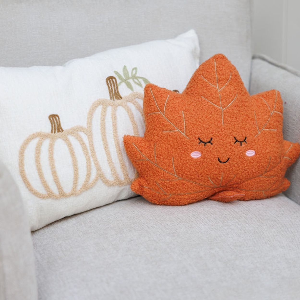 Fabric Maple Leaf 28x25cm Orange