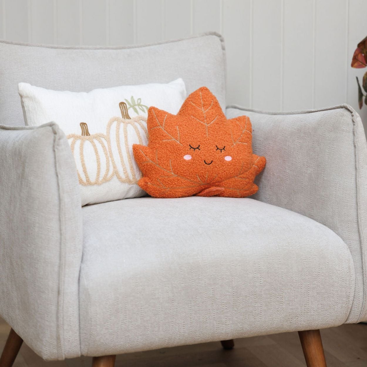 Fabric Maple Leaf 28x25cm Orange