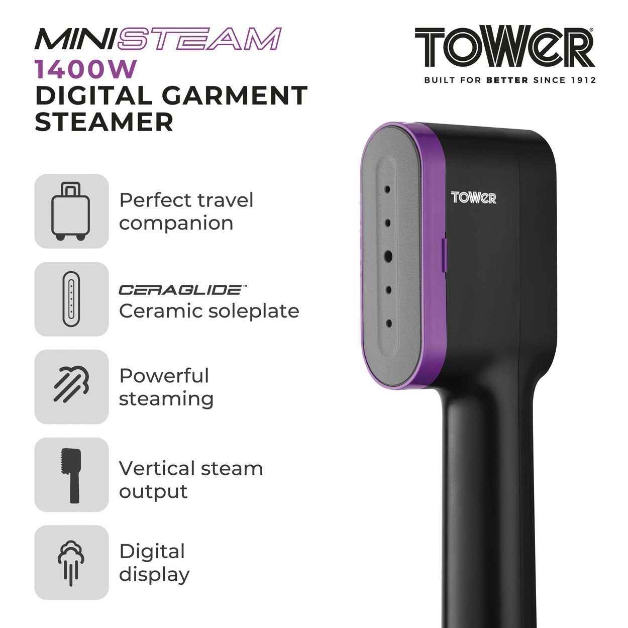 1400W Digital Garment Steamer