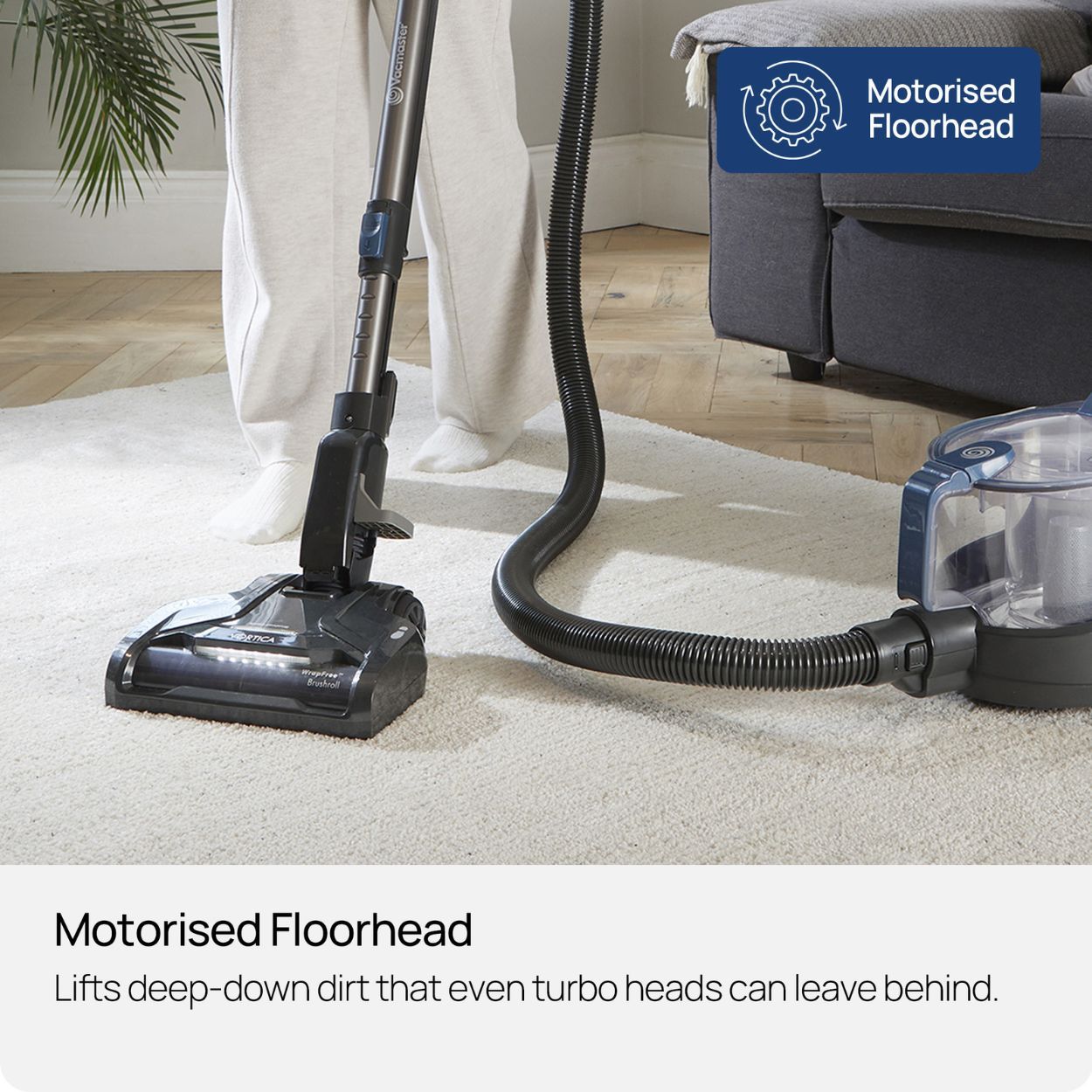Vacmaster Vortica Cylinder Cleaner With Powered Floorhead