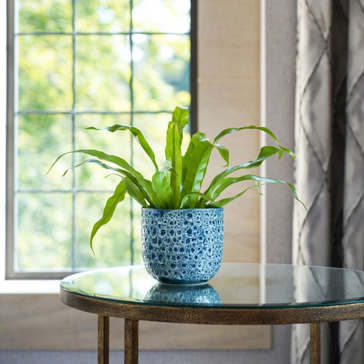 Sapphire Planter Blue 18cm